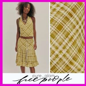 Free People matching set co-ord crop top and skirt